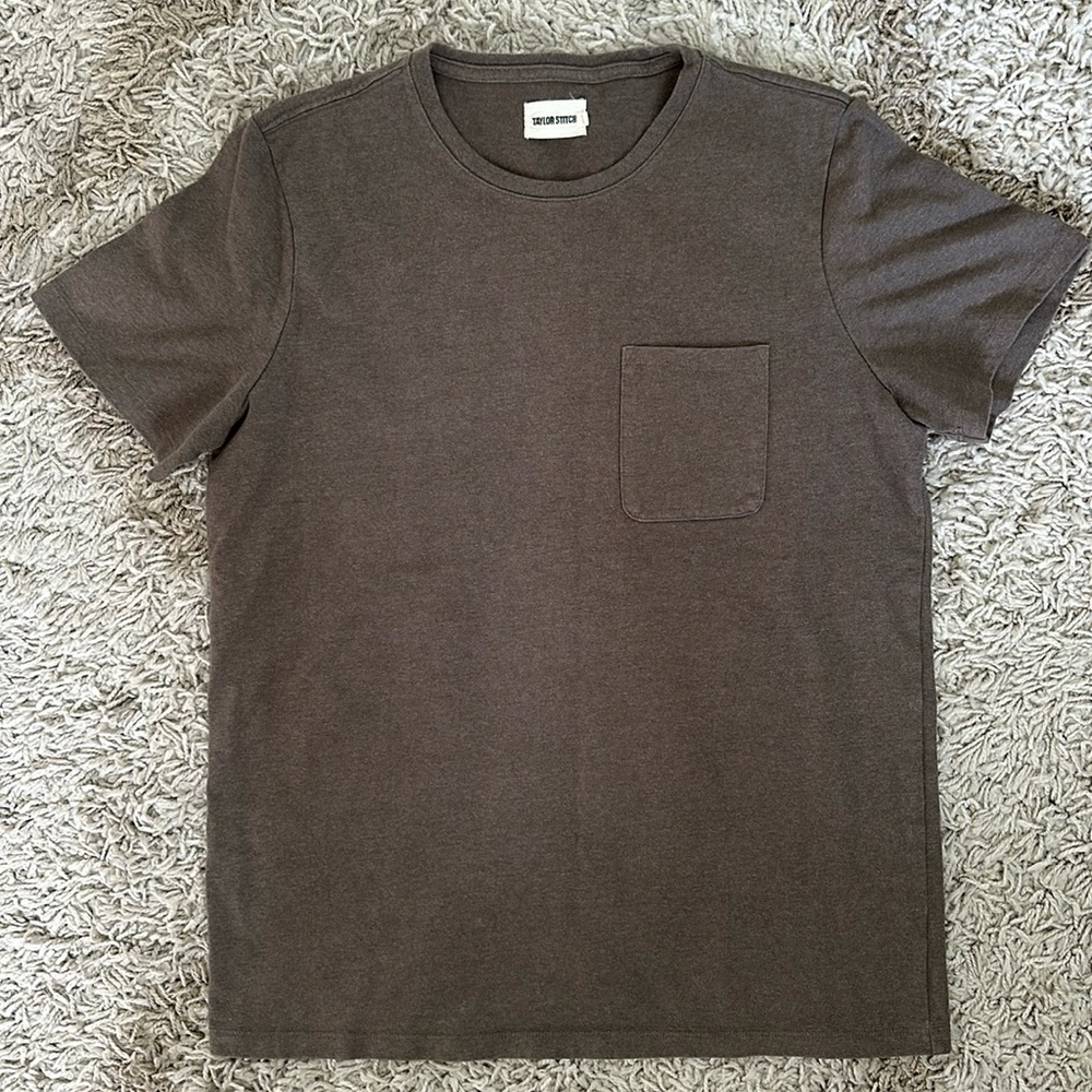 Taylor Stitch Heavy Bag T-Shirt - Large (42) - Brown